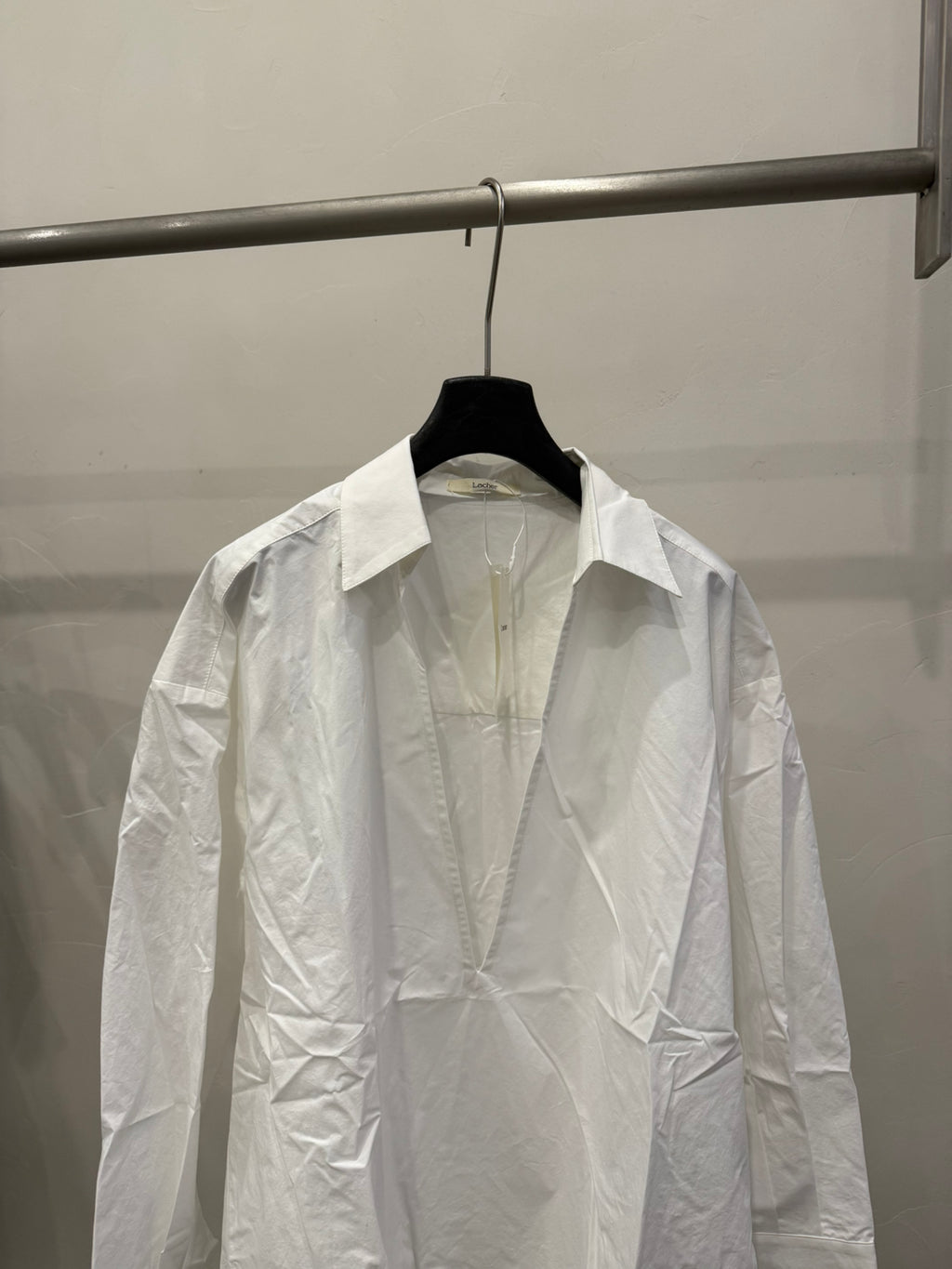 LACHER Korean Minimalist Sophisticated Long Sleeve Shirt - Trendy Business Casual Blouse